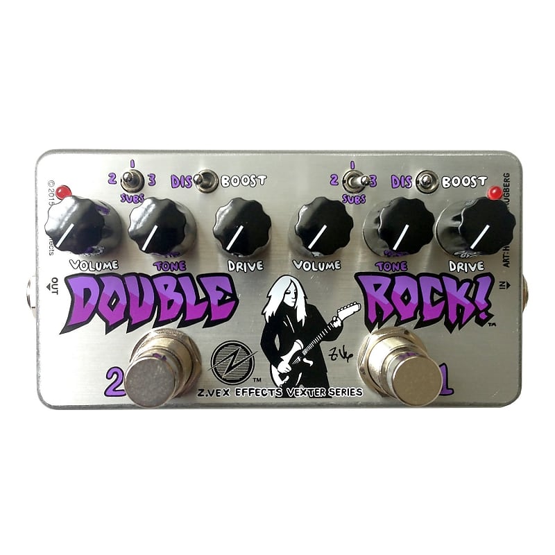 Zvex Double Rock Vexter Dual Distortion Pedal | Reverb