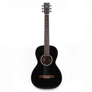 Art & Lutherie Ami Cedar Parlor Acoustic Guitar in Black image 4