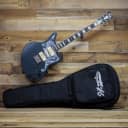 D'Angelico Premier Bob Wier Bedford Signature Solid Body Electric Guitar Matte Stone with Gig Bag DAPBEDBWMSTCTR