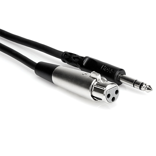 Hosa STX-120F XLR3F to 1/4" TRS Male Balanced Interconnect cable - 20' image 1