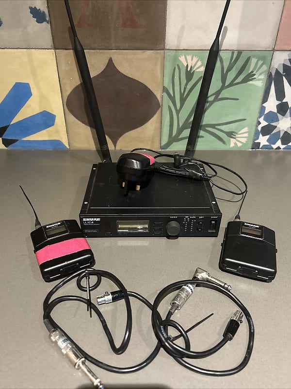 Shure Ulxd4 with 2 x ulxd1 transmitter packs and guitar | Reverb