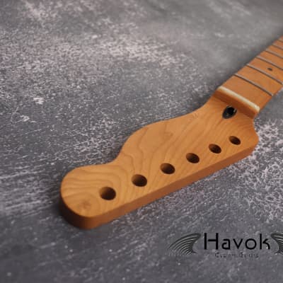 T Type Roasted Maple Neck Stainless Steel Frets, Satin Finish Medium Jumbo 22 Jescar Frets, Guitar Building, Guitar DIY Kit, Vintage Style image 8