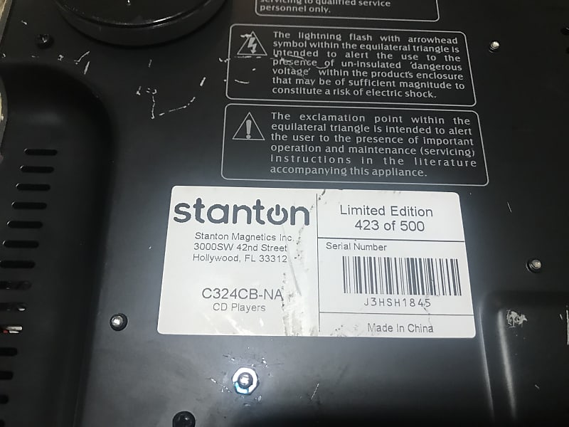 【訳あり】KORG　stanton　C324　中古 Stanton C.324 Tabletop DJ Turntable Mixer CD Player MP3 with