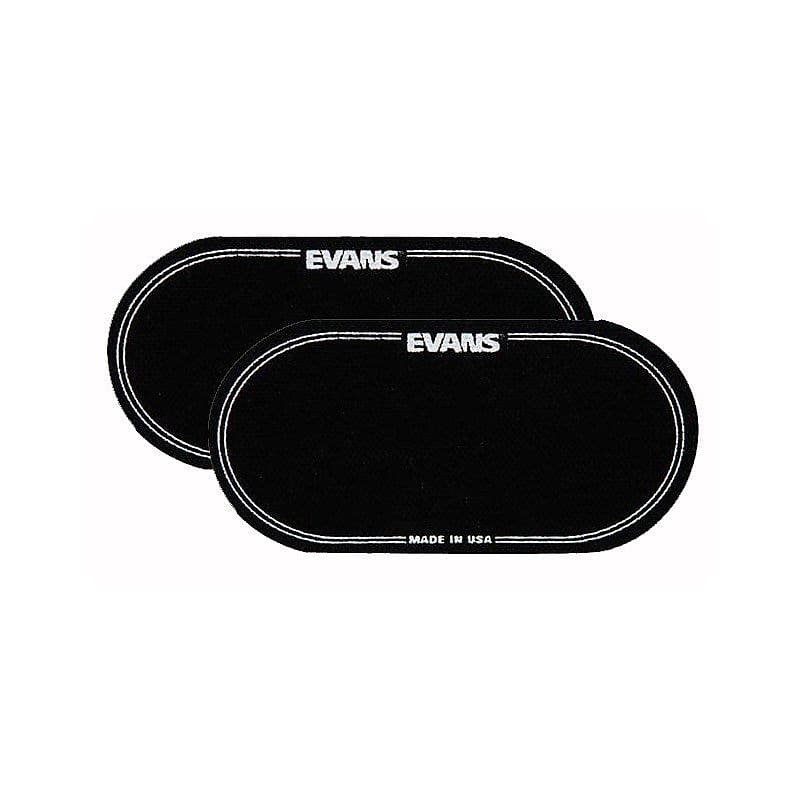 Evans EQ Double Pedal Patch Black Nylon (2-Pack) image 1
