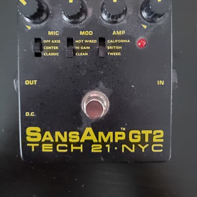 Tech 21 SansAmp GT2 Tube Amp Emulation Pedal