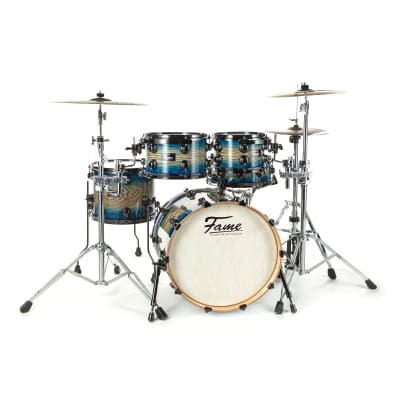 Fame Fortress Studio Shell Set Blue Burst - Drum Shell Set image 4