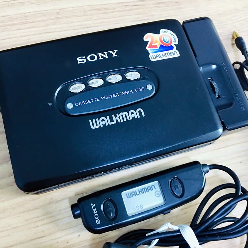 Sony WM-EX999 Walkman COOL BLACK !! Super Rare 2 Magnetic Heads !! Tested &  Working Well !!
