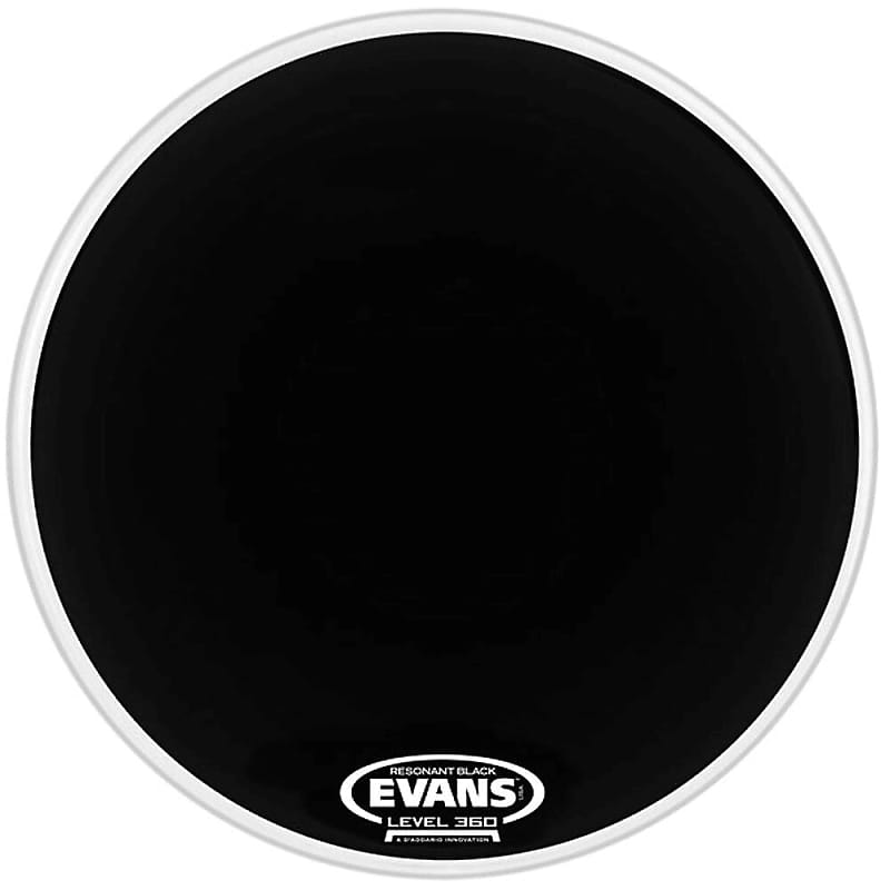 Evans BD20RBG Resonant Black Bass Drum Head - 20" image 1