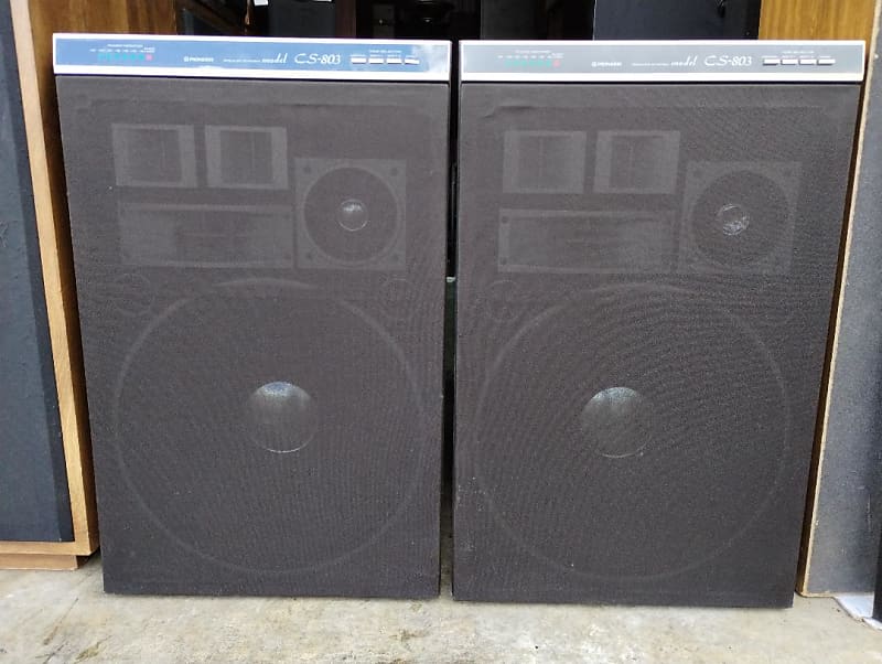 ① 日本未発売Pioneer CS-803 スピーカー Single Acoustic Pioneer CS-803 Vintage Speaker with Grill