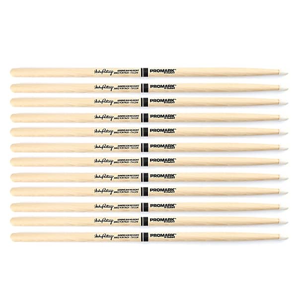 6 PACK Promark TX420N American Hickory Mike Portnoy Autograph Series Nylon  Tip T