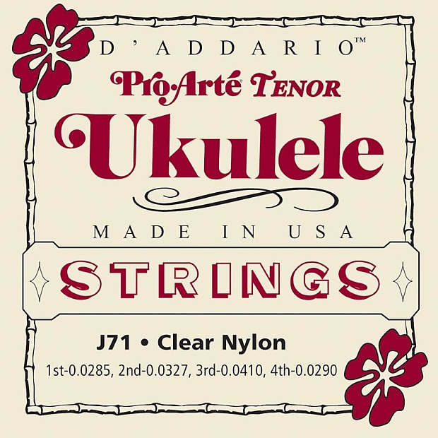 D'Addario J71 Pro-Arte Ukulele Strings Tenor image 1