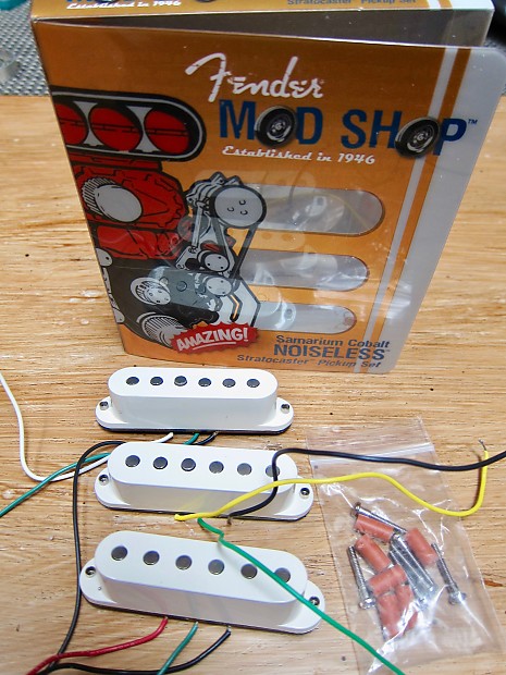 Fender Mod Shop Samarium Cobalt Noiseless Strat pickups w/ Free Shipping image 1
