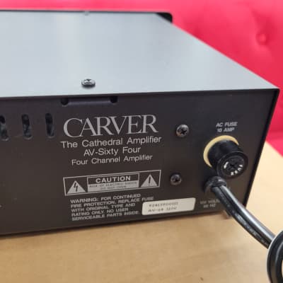 Carver AV-Six Four Four Channel Power Amp - Black image 9