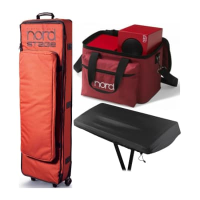Nord Soft Case for Nord Stage 3 HP 76-Key Keyboard Bundle with Nord Soft Case for Nord Piano Monitors V2 and Knox Gear Dust Cover