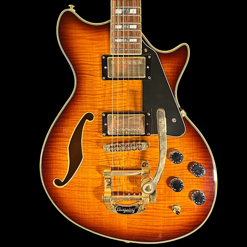 Used ESP LTD X-Tone PC-2V Semi Hollow Sunburst w/case TSS5253 image 1