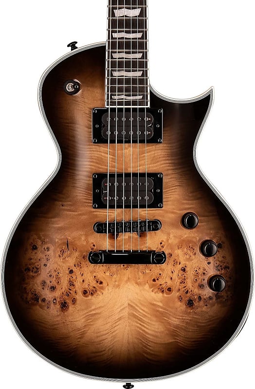 ESP LTD EC-1000 Electric Guitar w/ Seymour Duncan Pickups, Black Natural Burst image 1