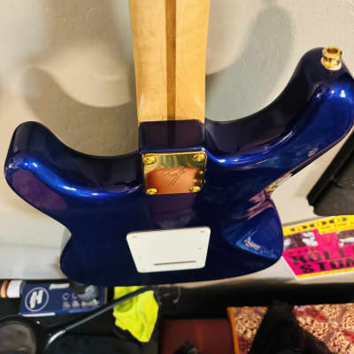 1996 Fender Stratocaster MIM w/EMG DG20 David Gilmour Loaded pickguard - Midnight Blue image 9