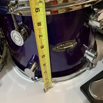 Pacific ans SPL DRUMS Tom 2000s Pearl onyx blue image 16