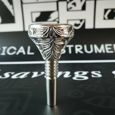 Culture Trumpet double cup Hand Engraved mouthpiece-#4