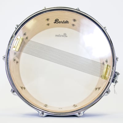 Barton Studio Custom 14X5 Birch Snare Drum - Sky Blue Oyster image 5