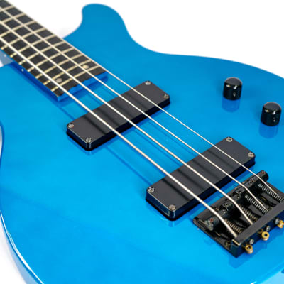 ESP Edwards EJ-78 TV Luna Sea Bass Aqua Blue w/ Dual Humbucking Soapbars |  Reverb