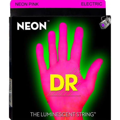 DR Strings Hi-Def Neon Pink Colored Electric Guitar Strings: Heavy 11-50 image 1