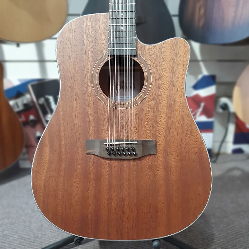 Martinez Natural Series Solid Mahogany Top 12 String Acoustic Electric Guitar - R.R.P $599 image 1