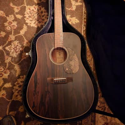 Teton  STS000ZIS Acoustic Guitar w/hard Teton case 2021 Ziricote Satin image 1