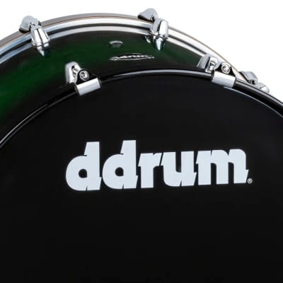 ddrum Dominion 18x22 Bass Drum Greenburst image 3
