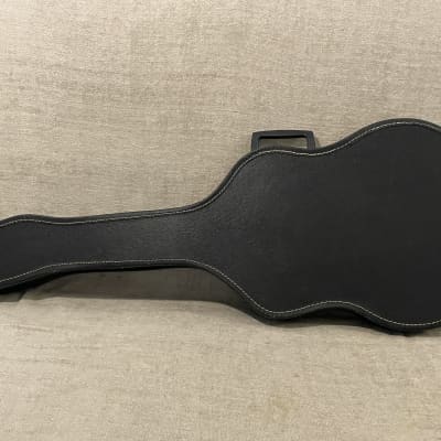 Original Vintage 60’s-70’s Harmony Rebel Acoustic Electric Guitar Case / Case Only Black Faux Ostrich w Blue Interior image 7