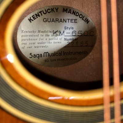 Pre-owned Kentucky  KM-650C With Case Oval Soundhole image 20