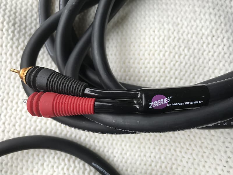 Pair of Monster Z1R Reference cables. 15 feet each, Missing 1 | Reverb