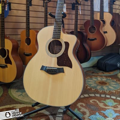Taylor 214ce Grand Auditorium Cutaway Acoustic Electric Guitar w/Bag image 2
