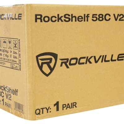 Pair Rockville RockShelf 58C 5.25" Home Bookshelf Speakers+Adjustable Stands image 12