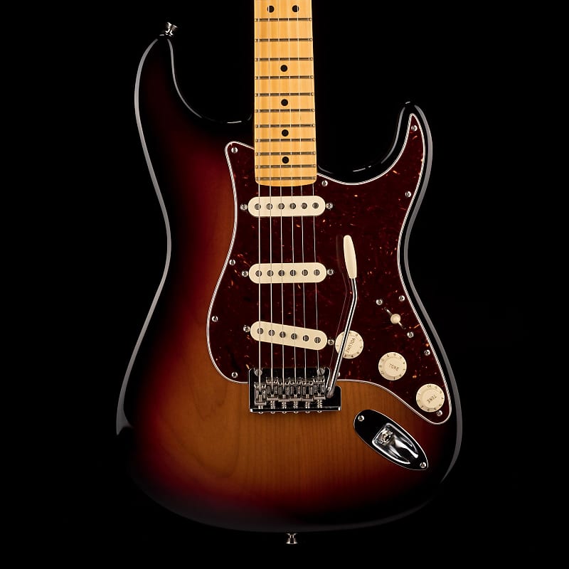 Used Fender American Professional II Stratocaster 3-Tone Sunburst with OHSC image 1