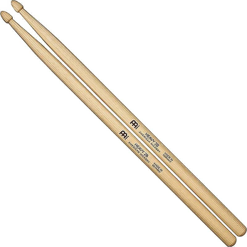 Meinl SB110 Heavy 2B (Pair) Drum Sticks w/ Video Link Wood Tip image 1