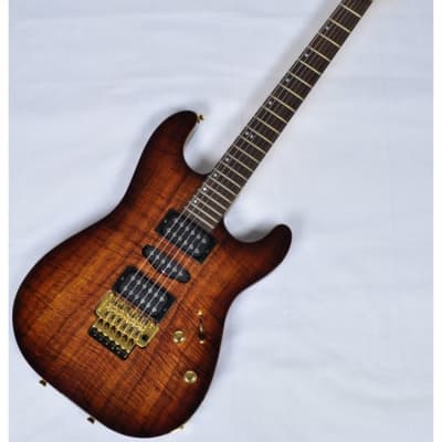Schecter CET Koa Top USA Custom Shop Electric Guitar Tobacco Burst image 12