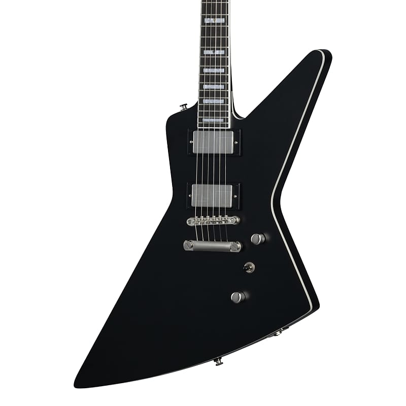 Mint Epiphone Extura Prophecy Aged Jet Black Metallic w/bag image 1