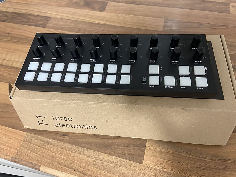 Torso Electronics T-1 Generative Sequencer - Midi and CV. Mint. Black