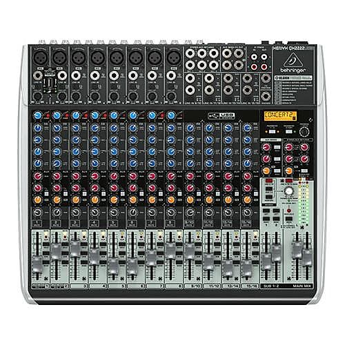 Behringer Xenyx QX2222USB Mixer with USB Interface and