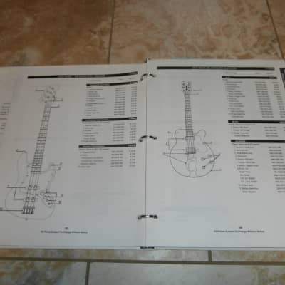 2000 Fender Parts Price List in Binder! Stratocaster, Telecaster, Precision, Jazz Bass! image 4