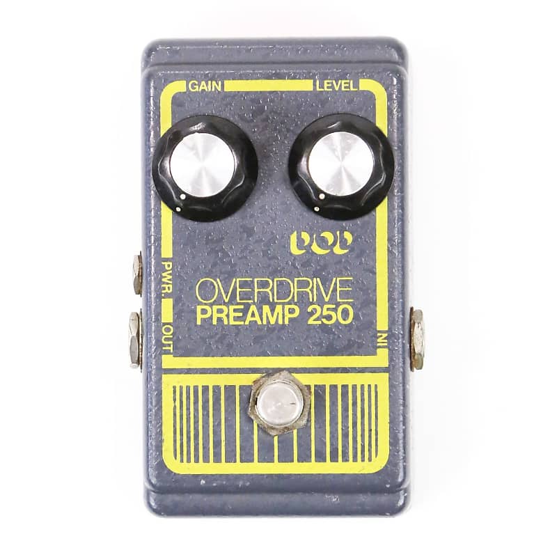 1977 DOD Overdrive Preamp 250 Vintage Gray Boost Distortion Effects Pedal Stompbox Effect w/ LM 741CN Chip image 1