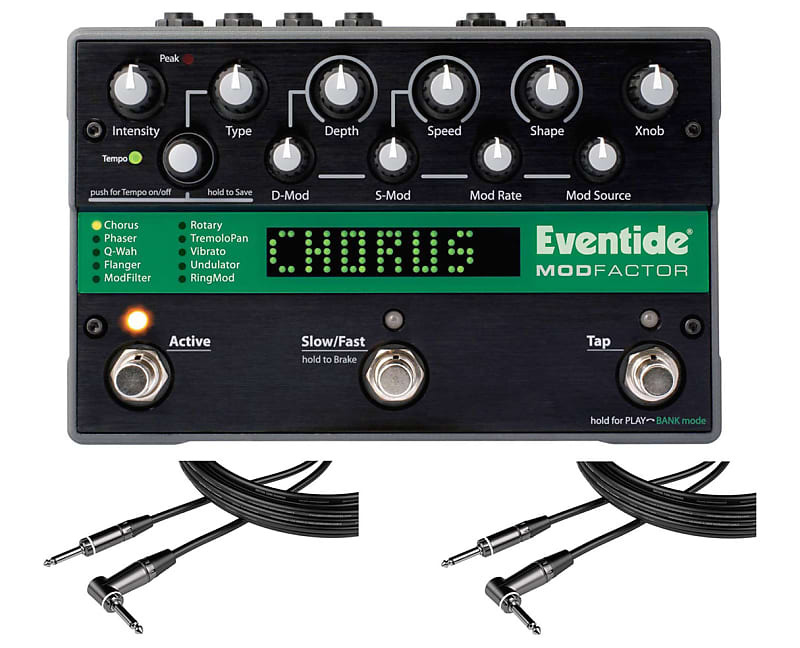 Eventide ModFactor + 2x Gator 20' RA Instrument Cable | Reverb