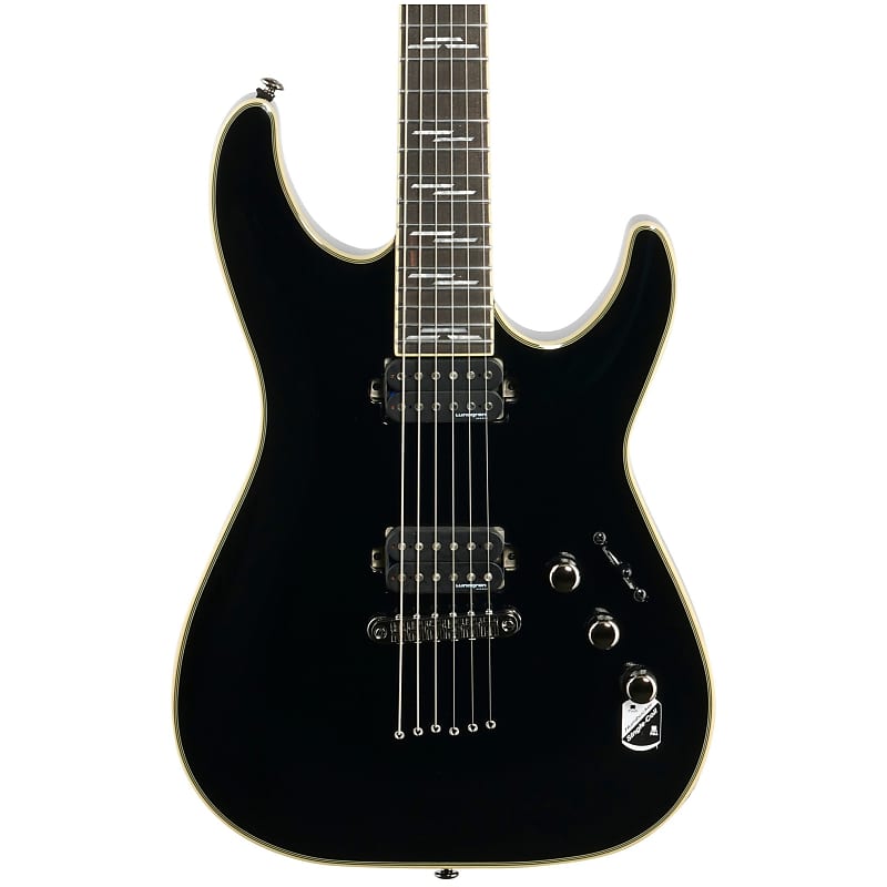 Schecter C-1 Blackjack Electric Guitar, Gloss Black image 1
