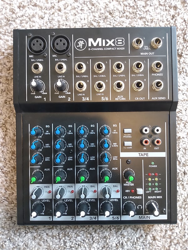 Mackie Mix8 8-Channel Compact Mixer image 1