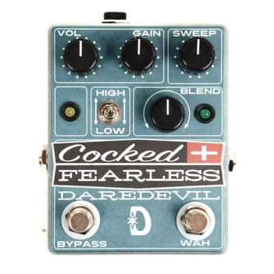 Daredevil Pedals Cocked & Fearless Distortion and Fixed Wah for sale