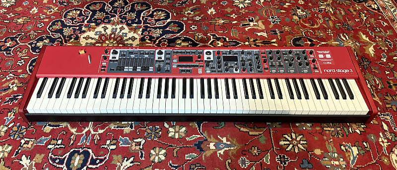 Nord Stage 3 HA88 Hammer Action 88-Key Digital Piano 2017 - Present - Red (warranty / NORD trolley bag) image 1