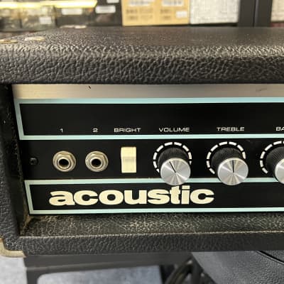 Acoustic  Model 140 Solid State Bass amplifier head 1972-1976 - w/original cover image 3