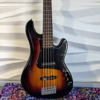 Cort GB3 5-String 3 Tone Burst Bass Guitar for sale