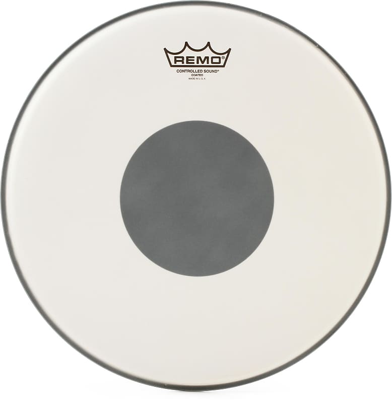 Remo Controlled Sound Coated Drumhead - 14 inch - with Black Dot (2-pack) Bundle image 1